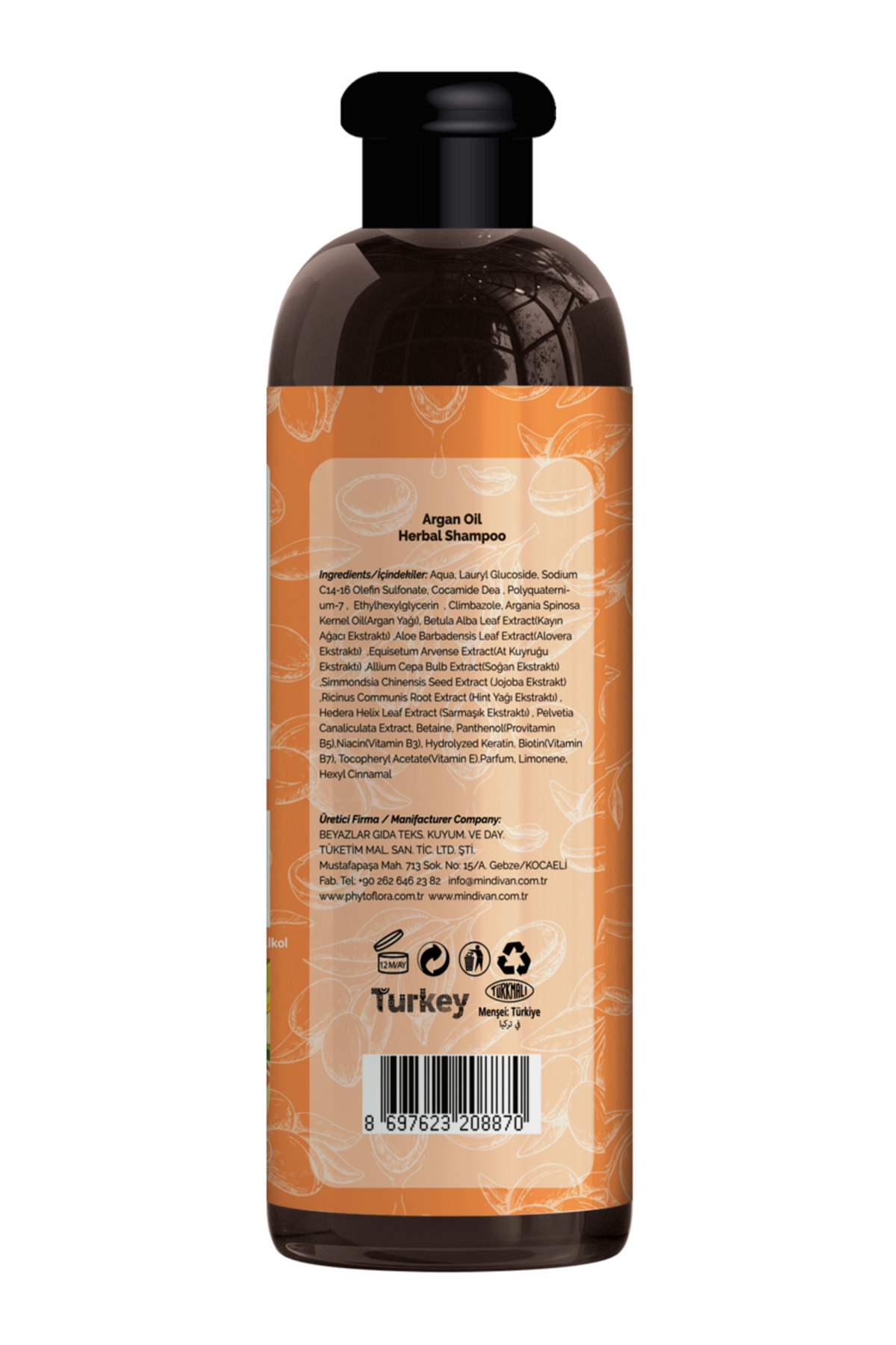 Argan Yağlı (Botanik) Bitkisel Şampuan 400 ml