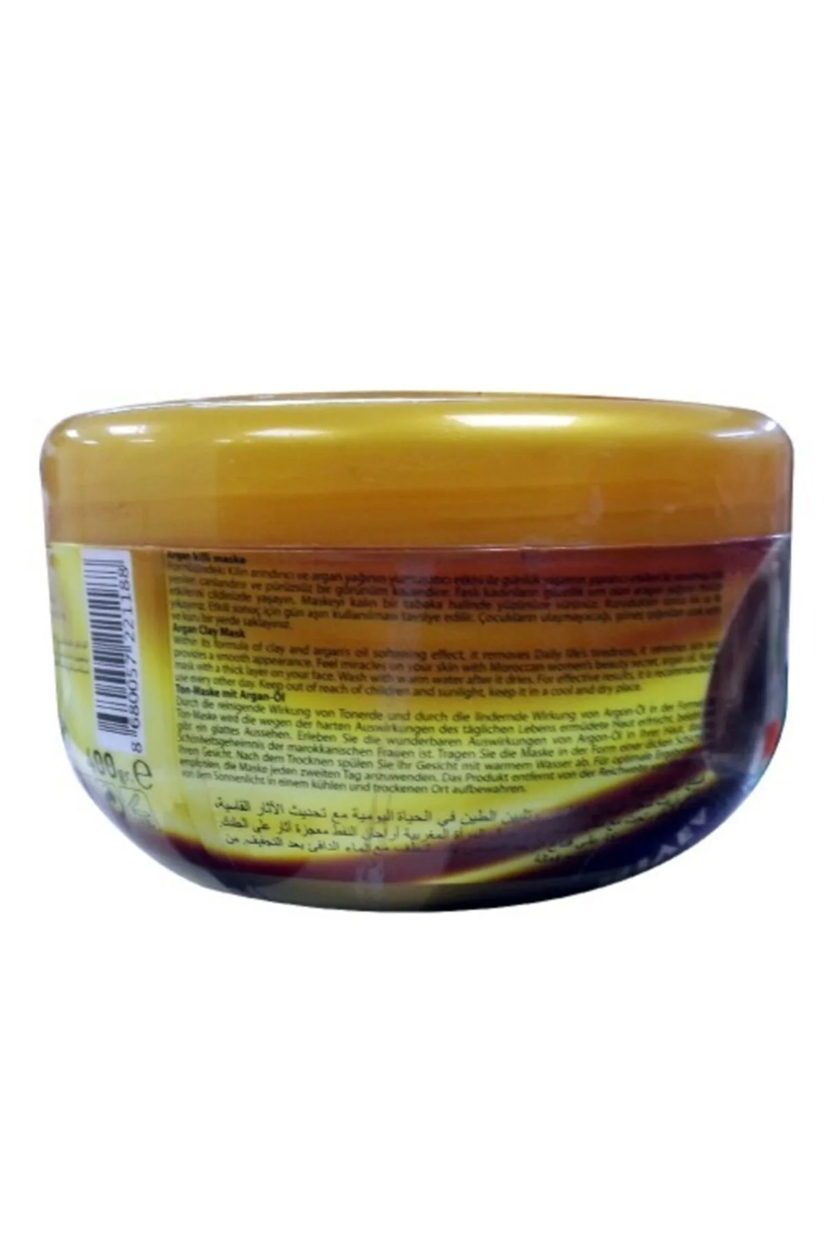 Argan Yağlı Özlü Killi Yüz Maskesi 2x400ml 2 Adet