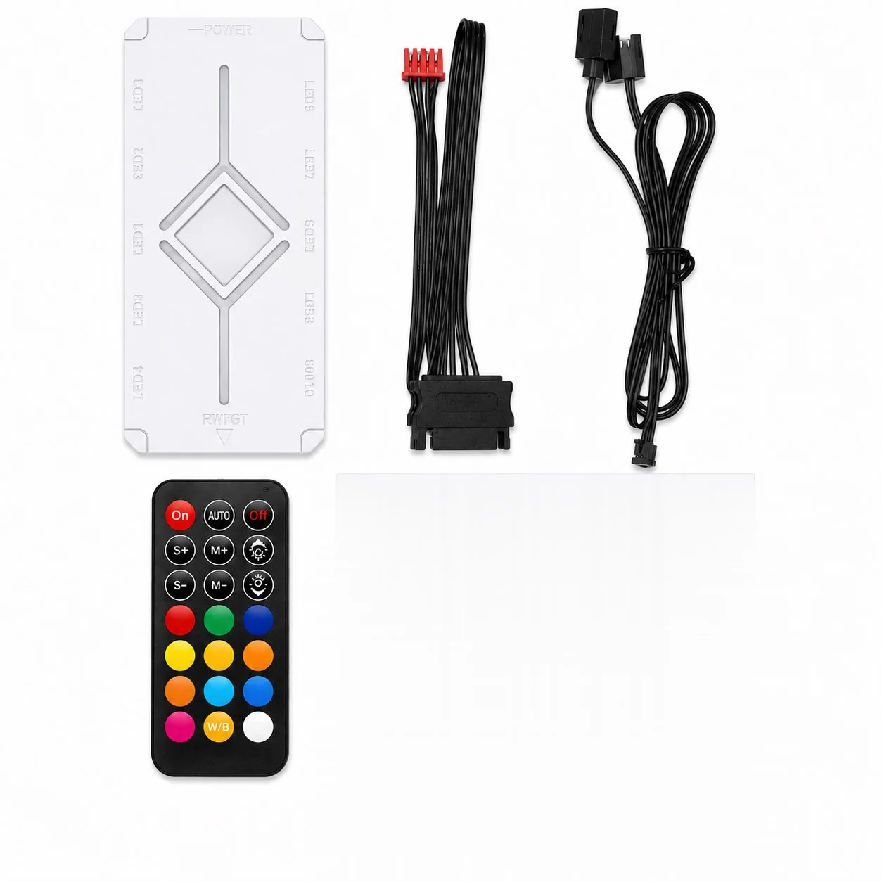 Argb Fan Ve Led Kontrolcü Hub Seti Uzaktan Kumandalı Beyaz ND2816W Argb Fan Ve Led Kontrolcü Hub Seti Uzaktan Kumandalı Beyaz ND2816W