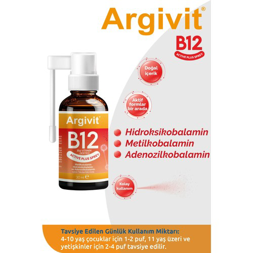 Argivit  B12 Sprey 30 Ml