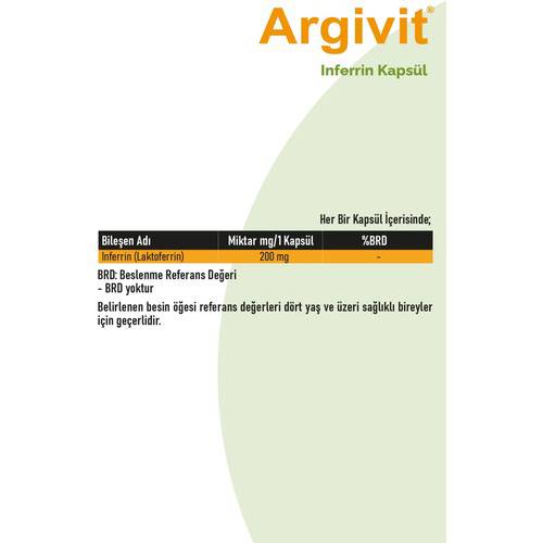 Argivit  İnferrin 30 Kapsul