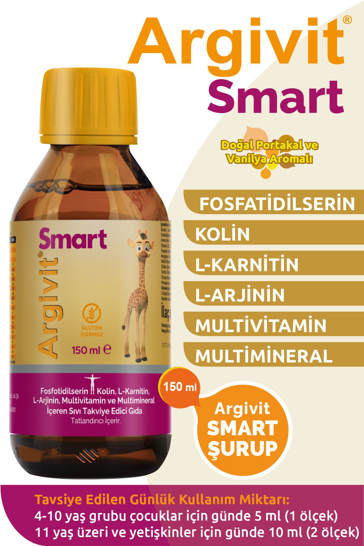 Argivit  Smart Şurup 150 Ml 2'Li