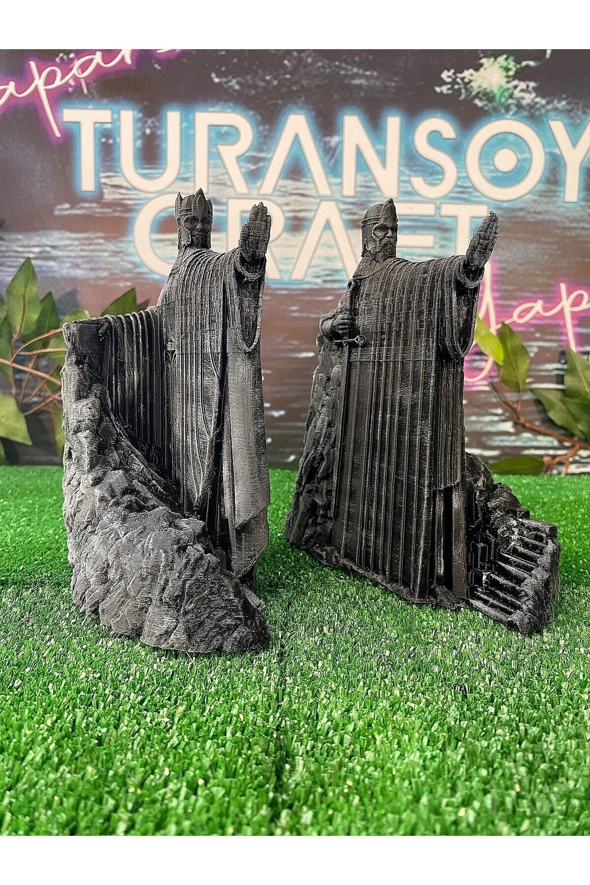 Argonath Figür Yüzüklerin Efendisi Sağ Sol Takım Lotr 18 Cm (DEV BOY)