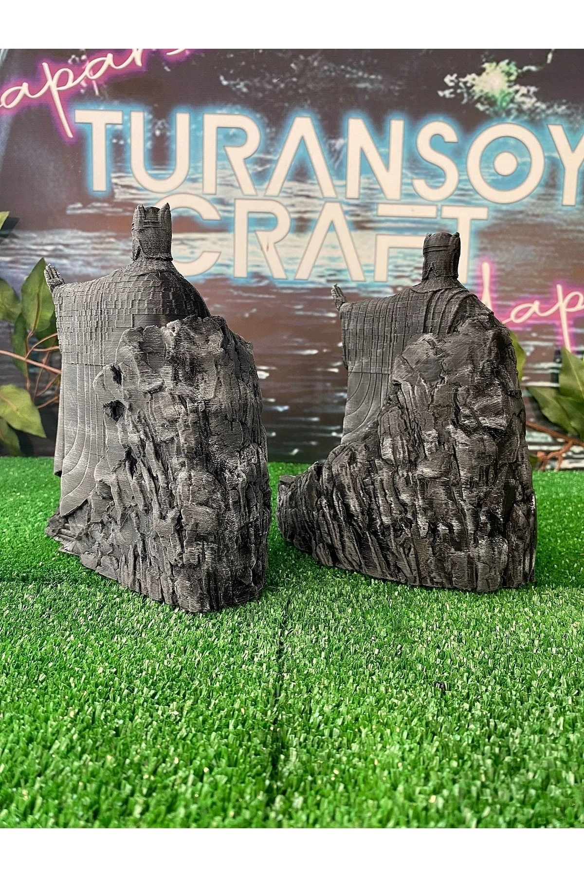 Argonath Figür Yüzüklerin Efendisi Sağ Sol Takım Lotr 18 Cm (DEV BOY)