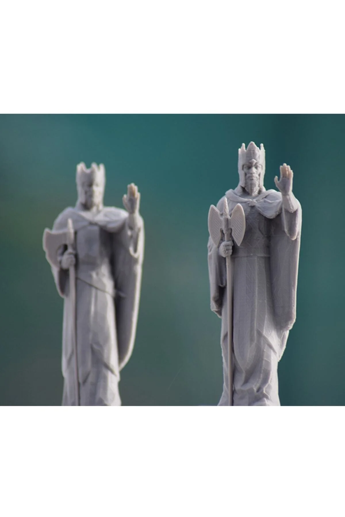 Argonath Versiyon 2 Figür Yüzüklerin Efendisi Lotr Sağ Sol Takım 15 Cm