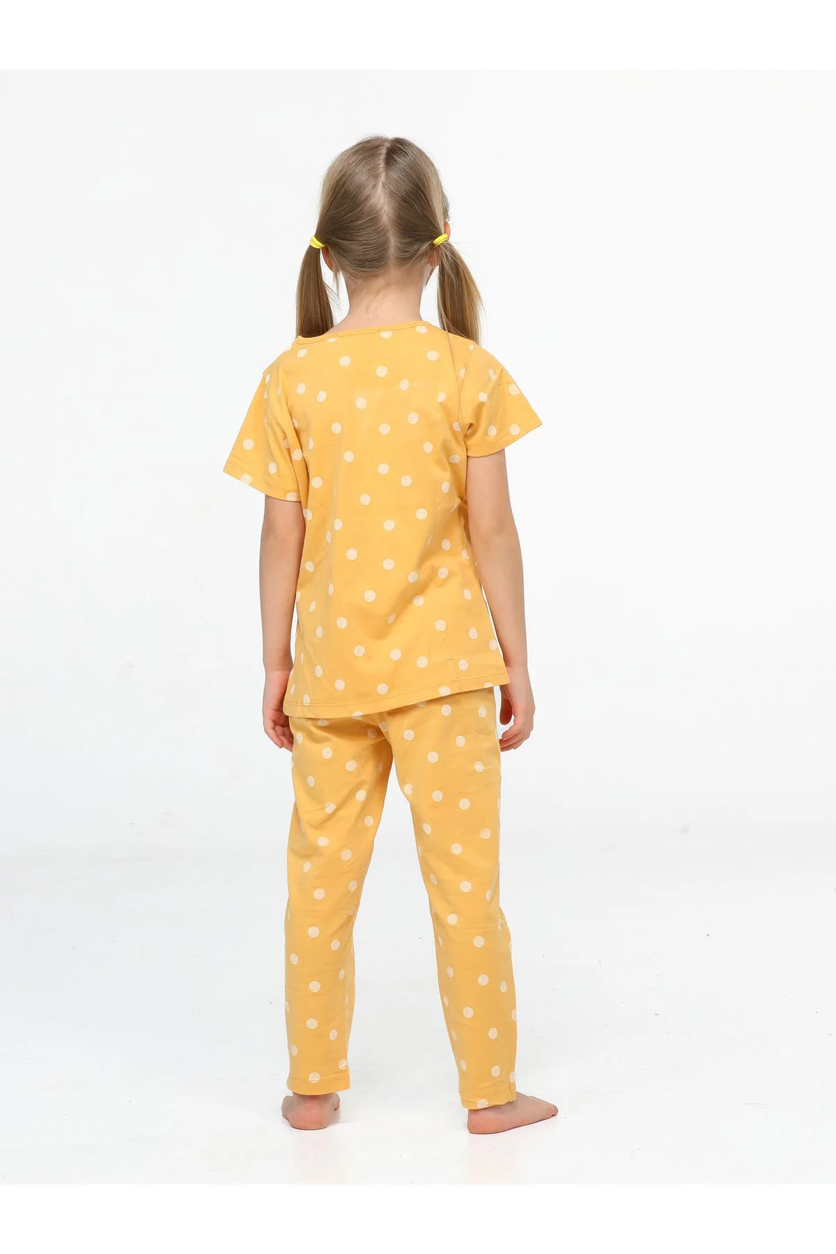 Arı Puanlı Kız Çocuk Pijama Takım