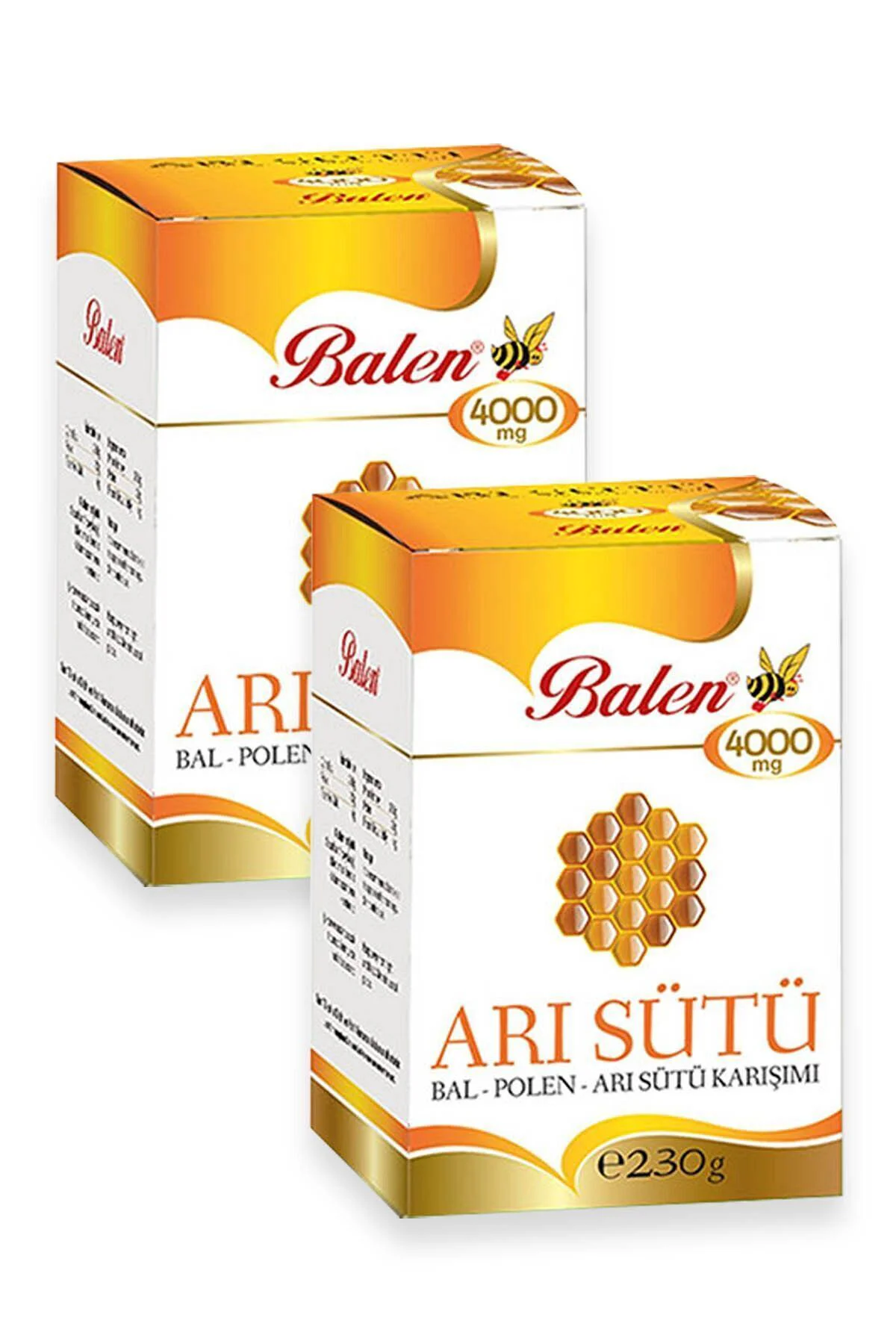 Arı Sütü Bal Polen Çocuk Doz (4000 MG) 230 gr 2 Adet