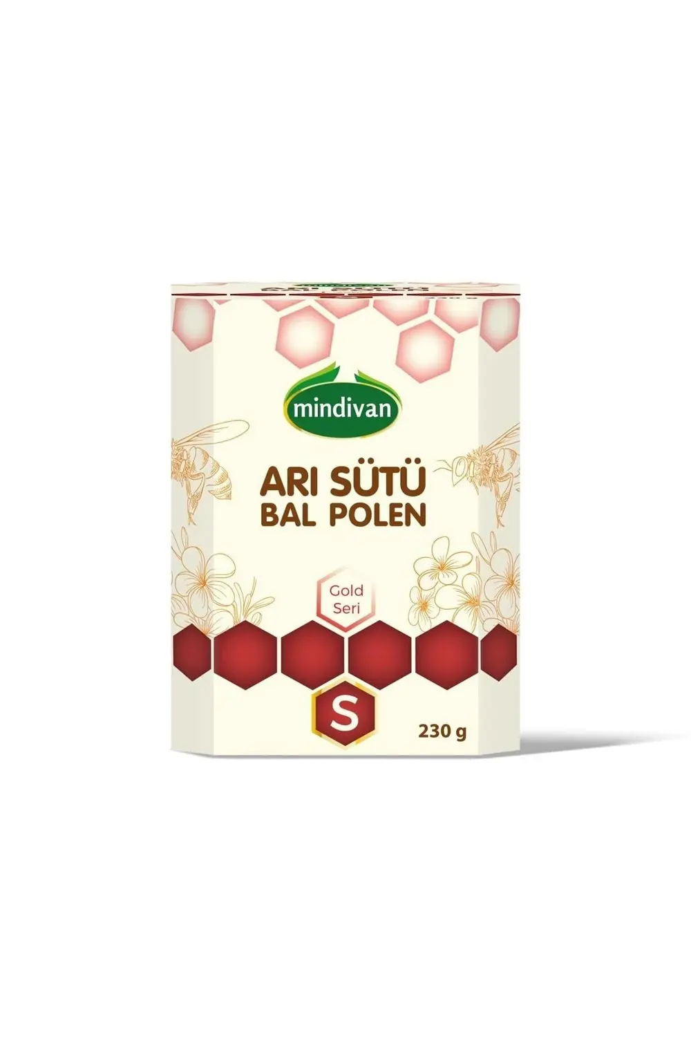 Mindivan Arı Sütü Bal Polen (Süper) 230 G