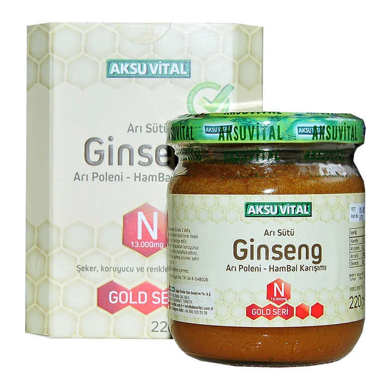 Arı Sütü Ginseng Polen Bal Karışımı 220 Gr - Doğanın Enerji İçeceği