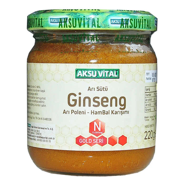 Arı Sütü Ginseng Polen Bal Karışımı 220 Gr - Doğanın Enerji İçeceği