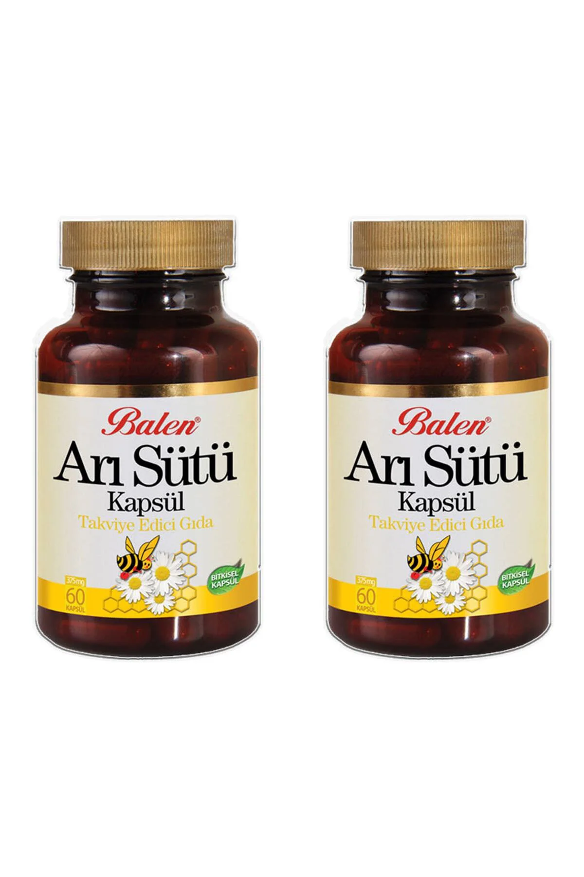 Arı Sütü Kapsül 375 Mg 60 Kapsül 2 Adet