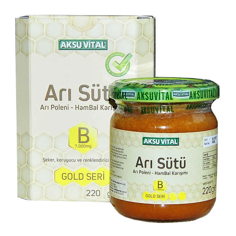 Arı Sütü Polen Bal Karışımı B 7.000 Mg Gold Seri 220 Gr - Enerji ve Bağışıklık Desteği Fiyatı, Yorumları ve Özellikleri