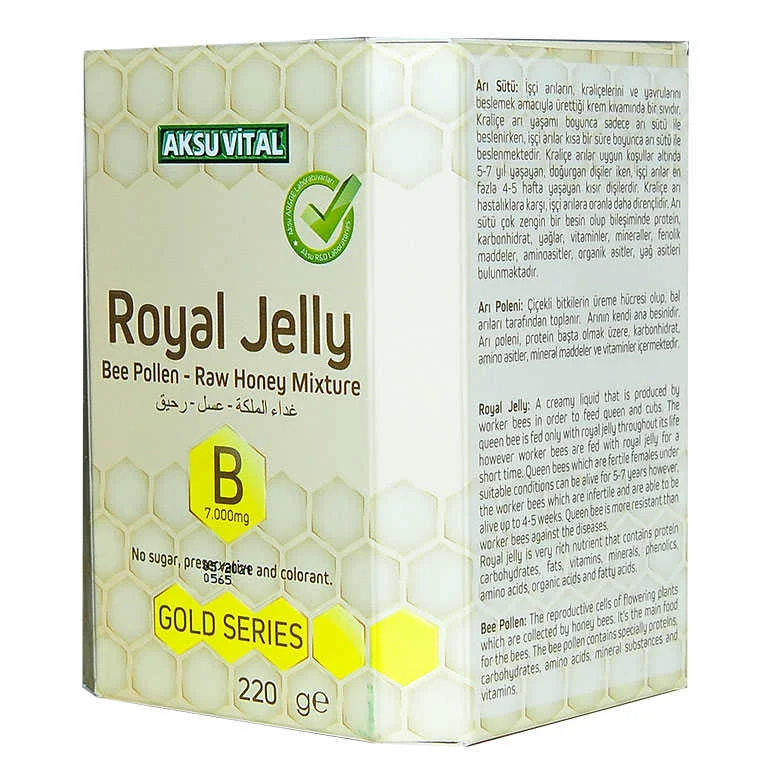 Arı Sütü Polen Bal Karışımı B 7.000 Mg Gold Seri 220 Gr - Enerji ve Bağışıklık Desteği Fiyatı, Yorumları ve Özellikleri