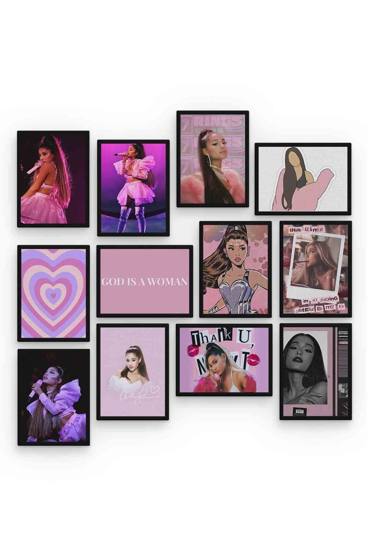 Ariana Grande 12 Parça Mdf (ahşap) Tablo Ofis Boyu 