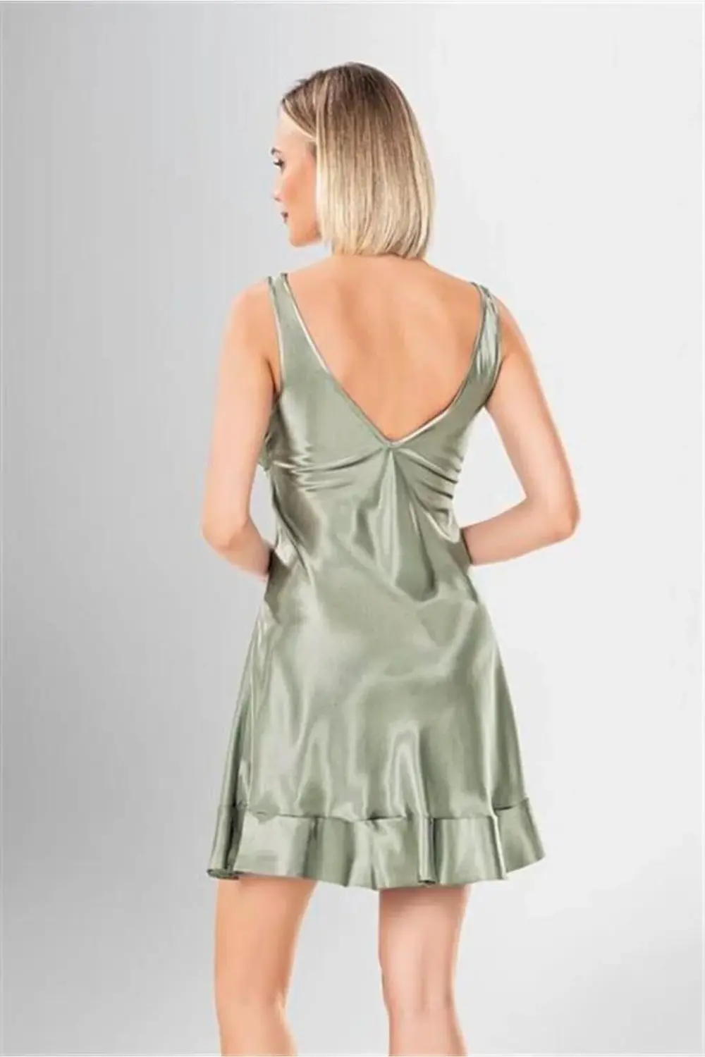 Arias Closet 2 li Kısa Sabahlık Takımı Desenli