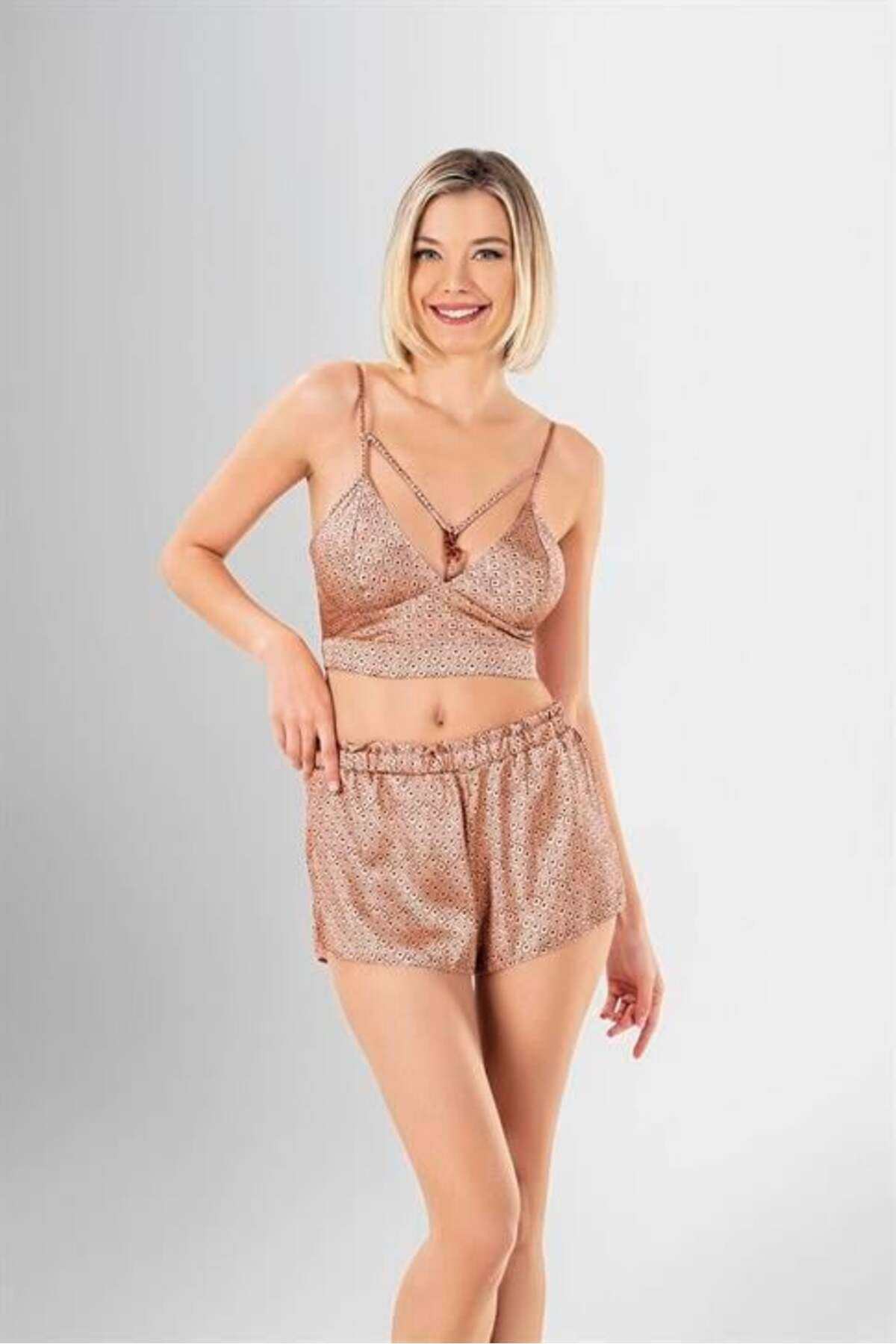 Aria's Closet Arias Closet 3Lü Şort Takimi Desenli Ozn-22750