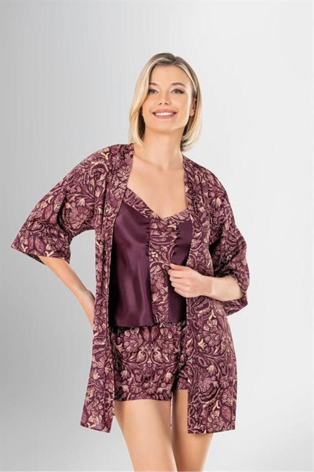 Aria's Closet Arias Closet 3Lü Şort Takimi Desenli Ozn-22742