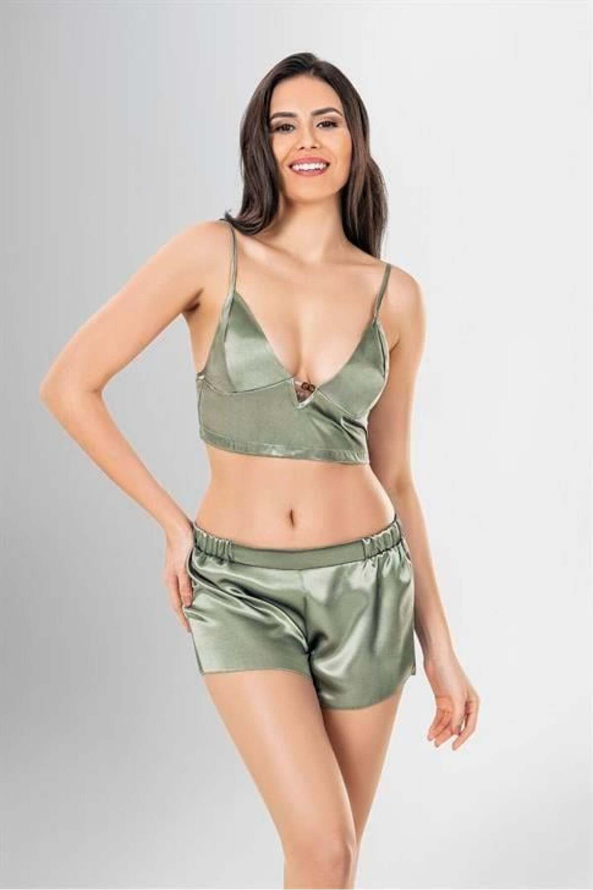 Aria's Closet Arias Closet 3Lü Şort Takimi Desenli Ozn-22748