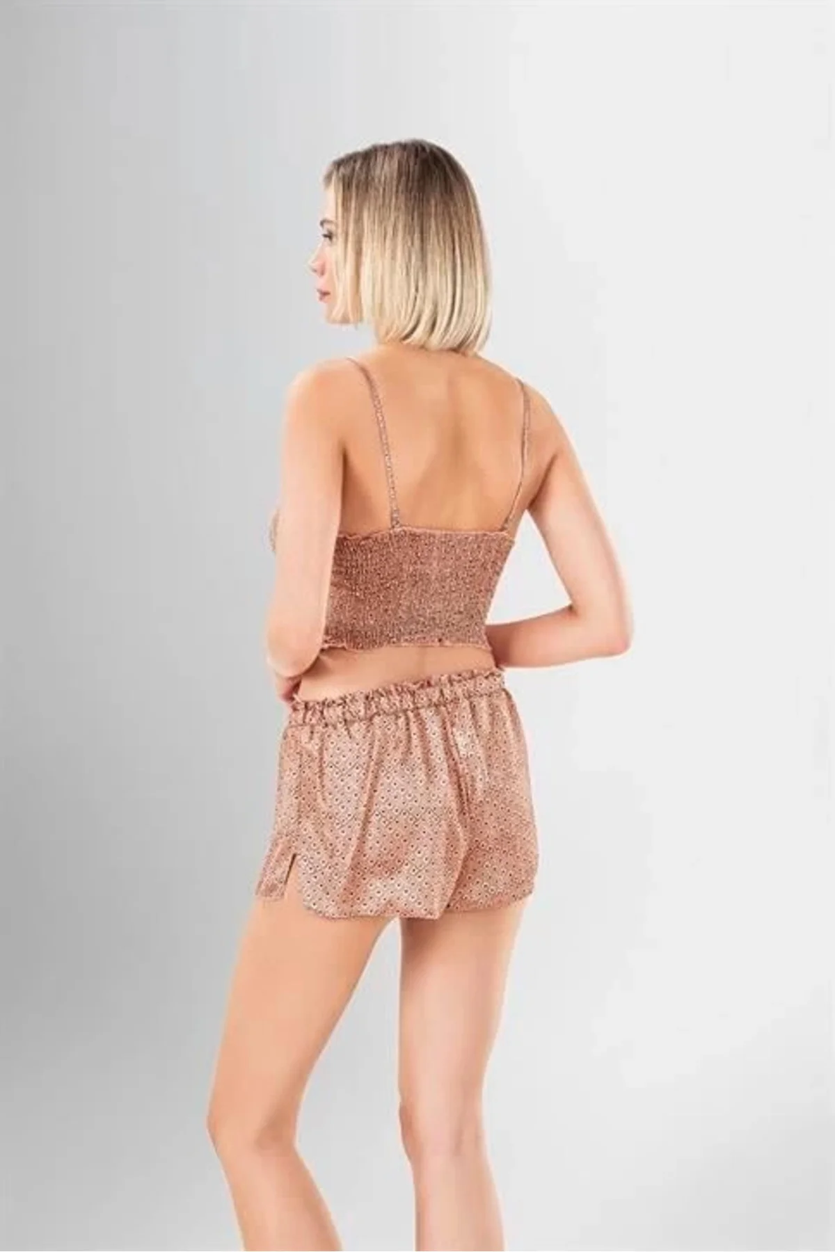 Arias Closet 3'lü Şort Takımı Desenli Arias Closet 3'lü Şort Takımı Desenli