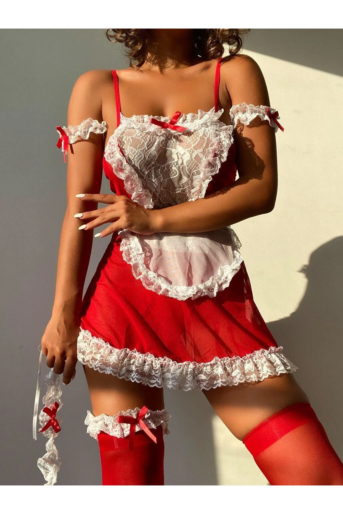 Arias Closet Fiyonk Detaylı Kırmızı Fantezi Kostümü Fiyatı, Yorumları ve Özellikleri