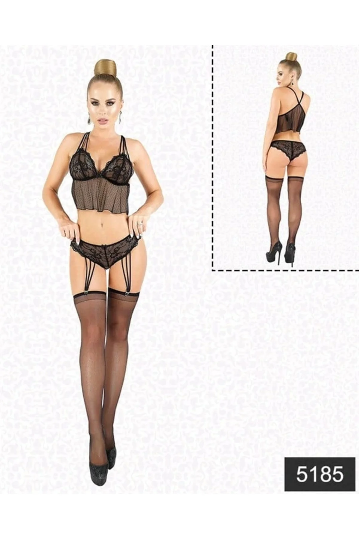 Arias Closet Jartiyerli Büstiyer Set