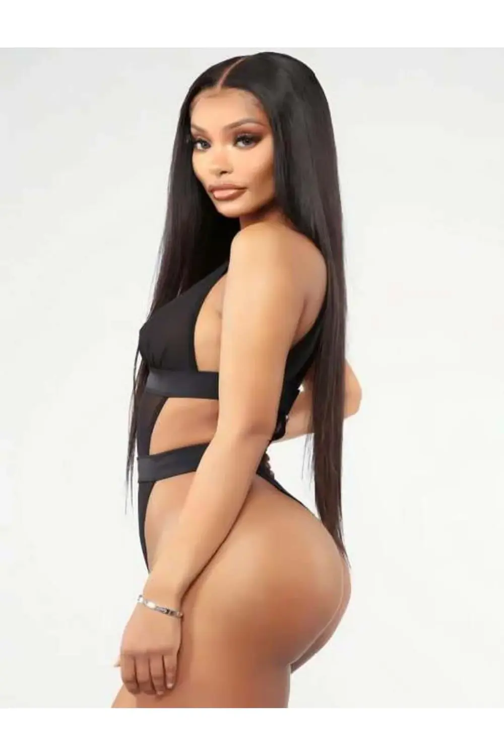 Arias Closet Siyah Transparan Tül Fantezi Babydoll