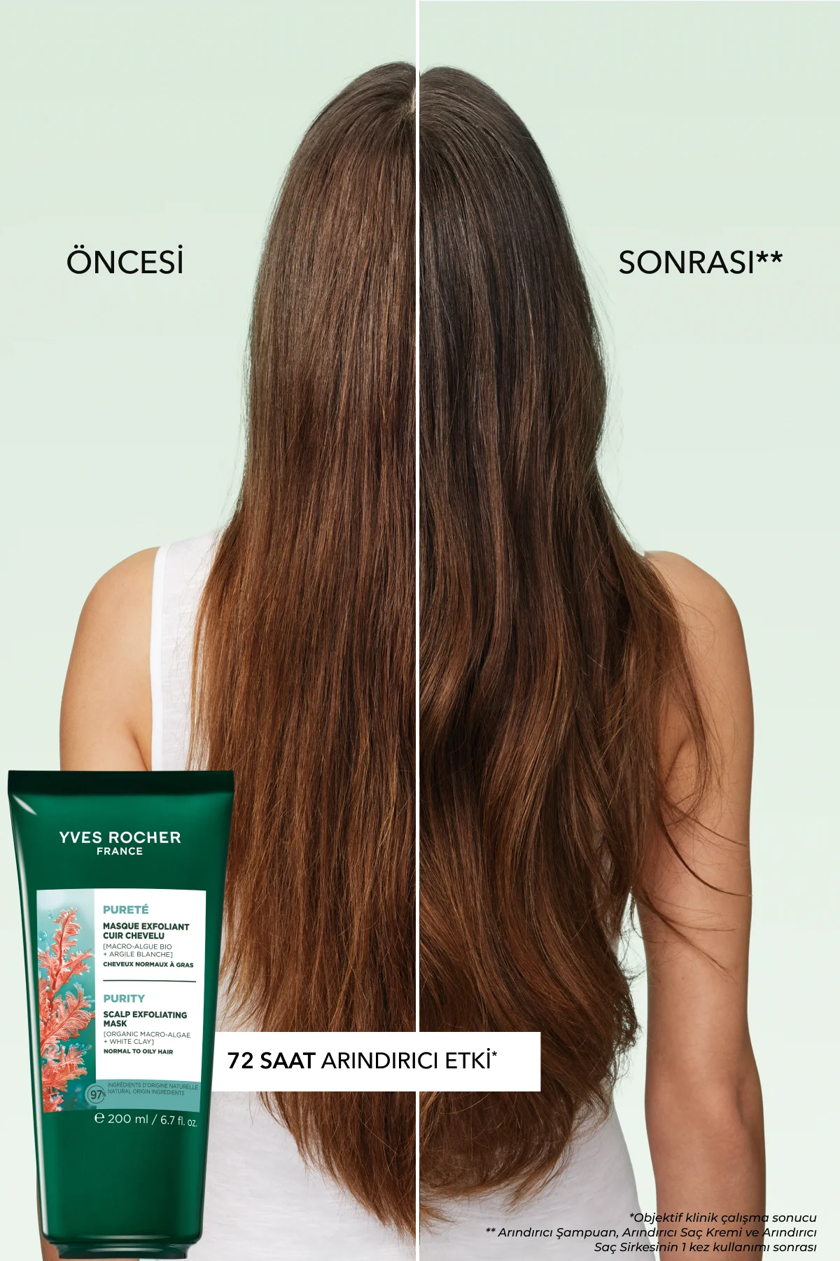 Arındırıcı 2si1 Arada Peeling ve Maske - Yağlı Saçlar / Purete - 