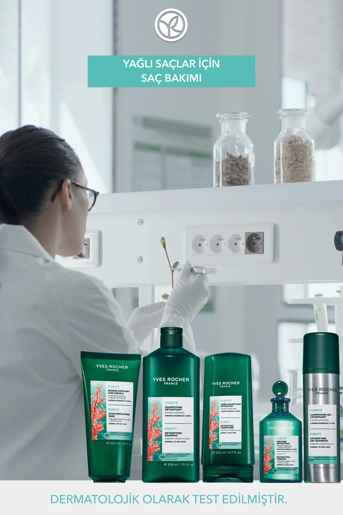 Arındırıcı 2si1 Arada Peeling ve Maske - Yağlı Saçlar / Purete - 