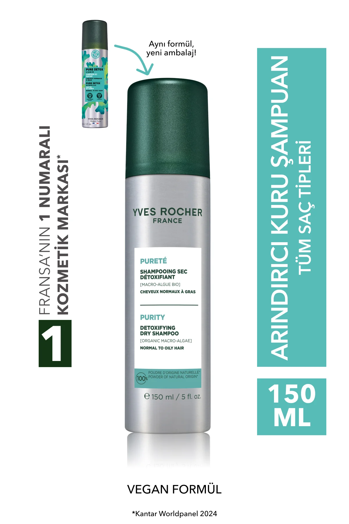 Arındırıcı Kuru Şampuan - Tüm Saçlar / Purete - Tuzsuz ,Vegan -15