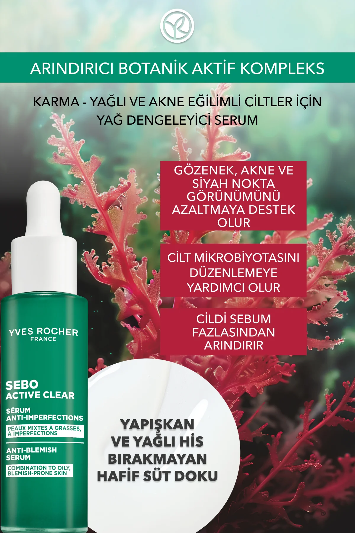 Arındırıcı Yağ Dengeleyici Serum-Süksinik Asit&Çinko-Sebo Active 