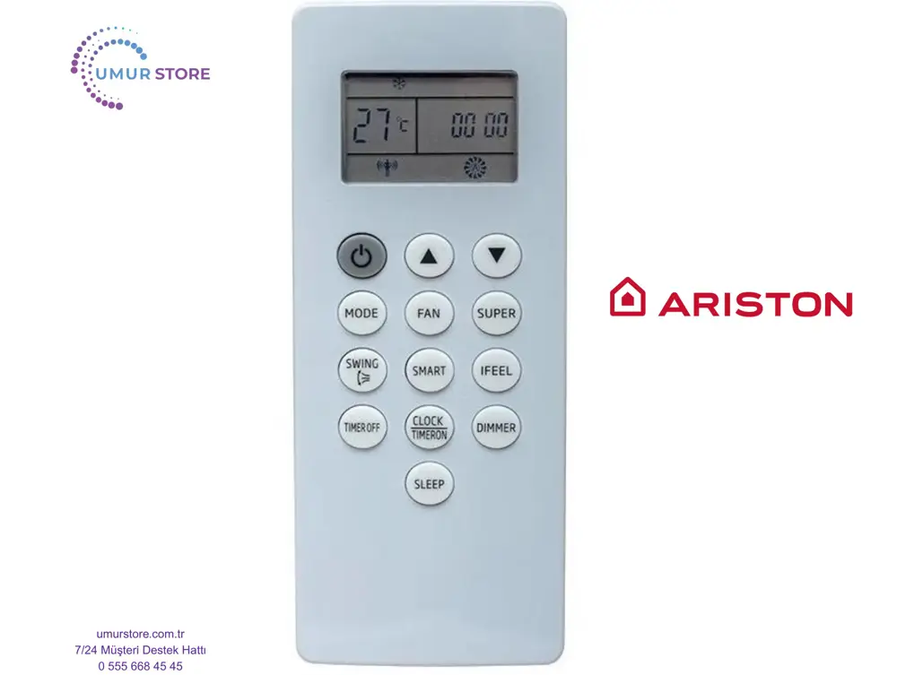 Ariston DG11P1-04 Uyumlu Klima Kumandası