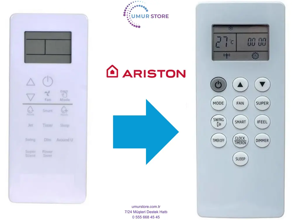 Ariston Hotpoint DG11P1-04 Uyumlu Klima Kumandası