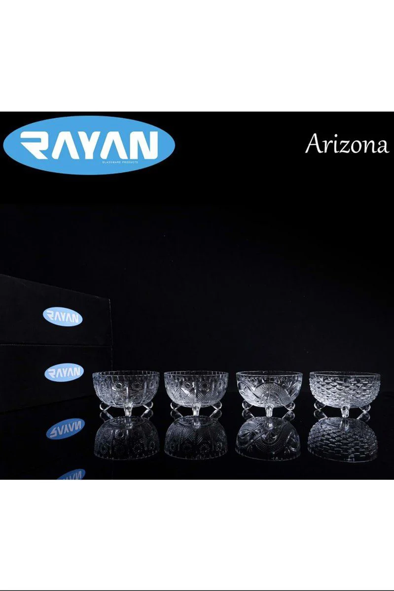 Arizona 6'lı Cam Kase Büyük - Royaleks-69420, Şık ve Dayanıklı Cam Kase Seti Fiyatı, Yorumları ve Özellikleri