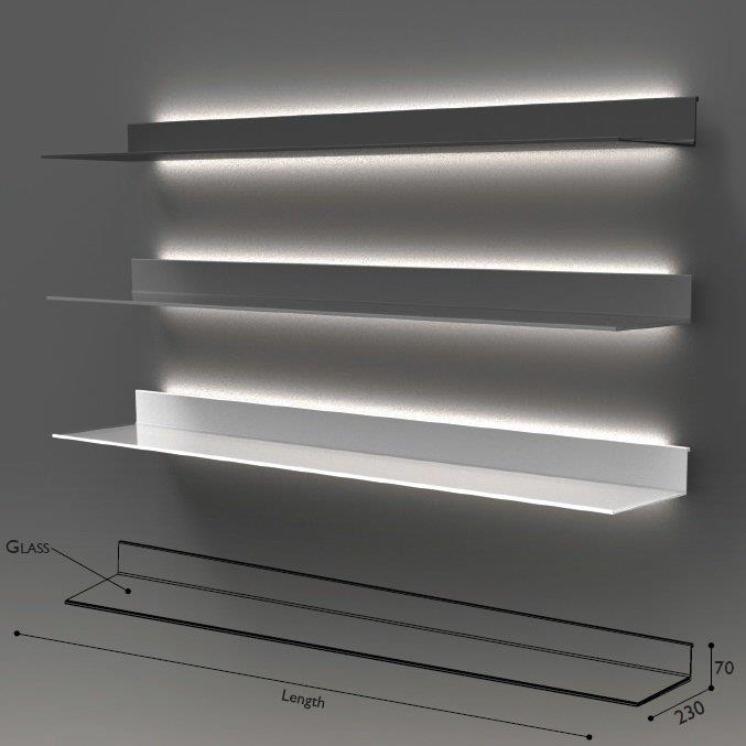 Arka Aydınlatmalı Raf