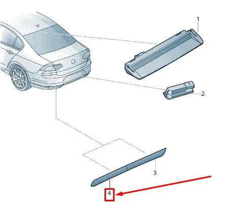Arka Tampon Reflektör - Sol (VW Orjinal)(3G0945105B) Fiyatı, Yorumları ve Özellikleri