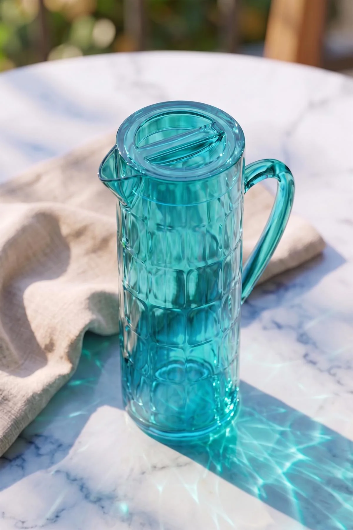 Arkilik Allegra 1,5 Lt Aquamarin Sürahi (Buzdolabı Kapak Rafına Sığar)