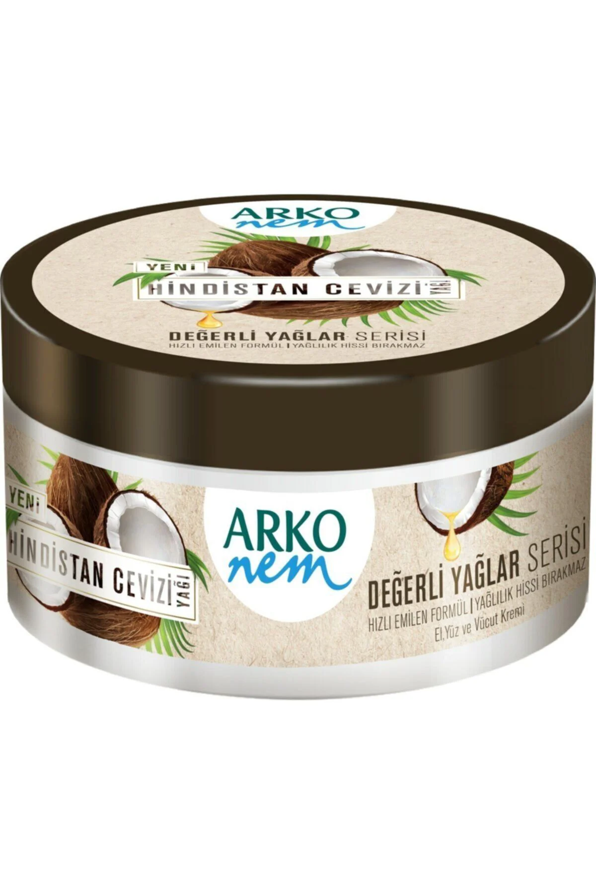 ARKONem Değerli Yağlar Kremi Hindistan Cevizi 250 ml