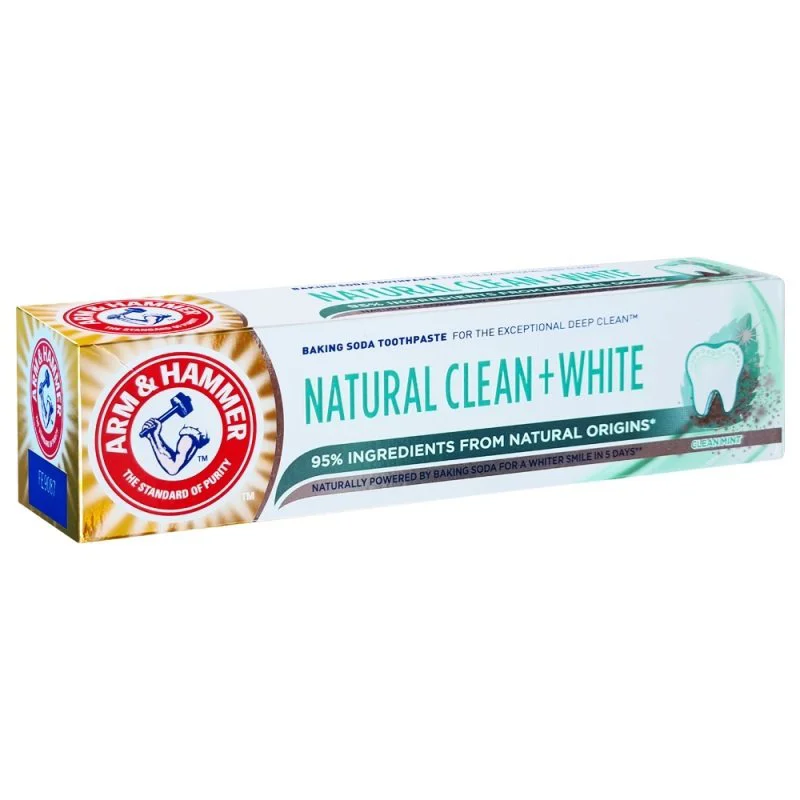 ARM & HAMMER Natural Clean + White Diş Macunu 75ml ARM & HAMMER Natural Clean + White Diş Macunu 75ml