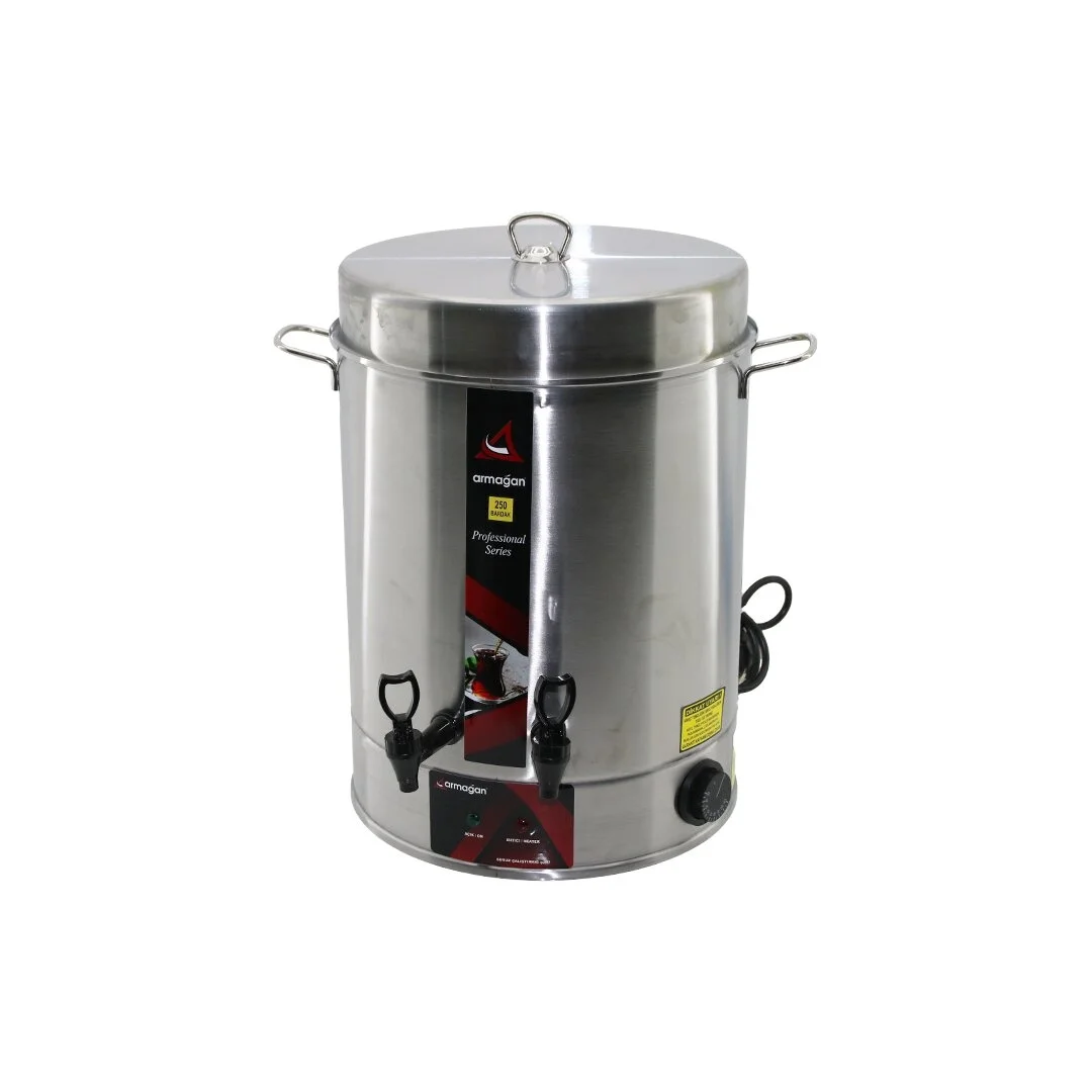 Armağan 250 Bardak Çay Otomatı Elektrikli Semaver Çay Makinesi Çift Musluk 2500w Bx40
