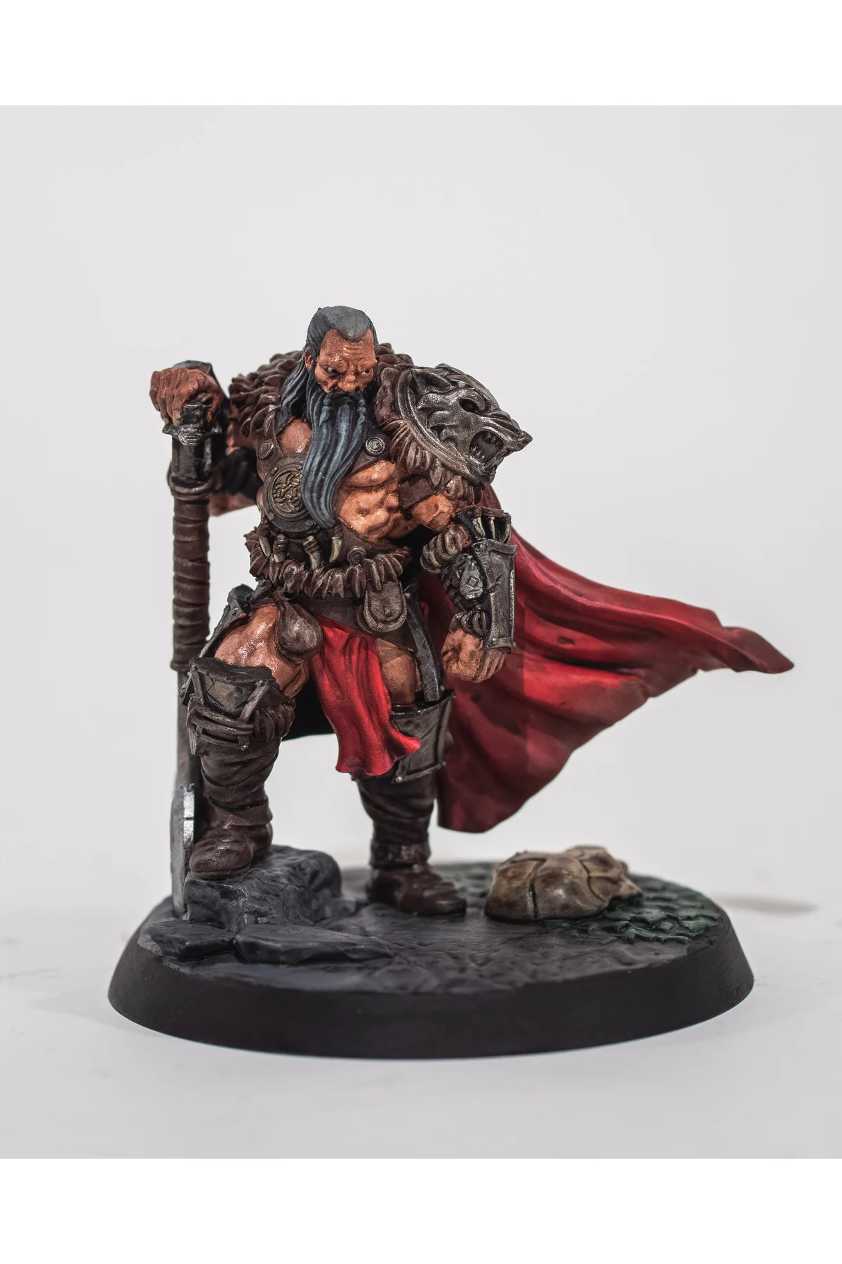Armies of Gielinor Barbarian Chieftain Boyalı Figür Barbar Reisi Figür 15CM