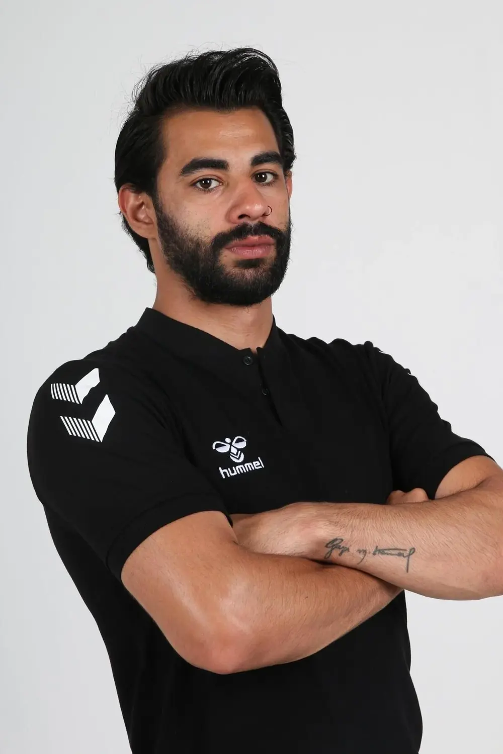 Armin Pamuklu Bebe Yaka Tişört Siyah