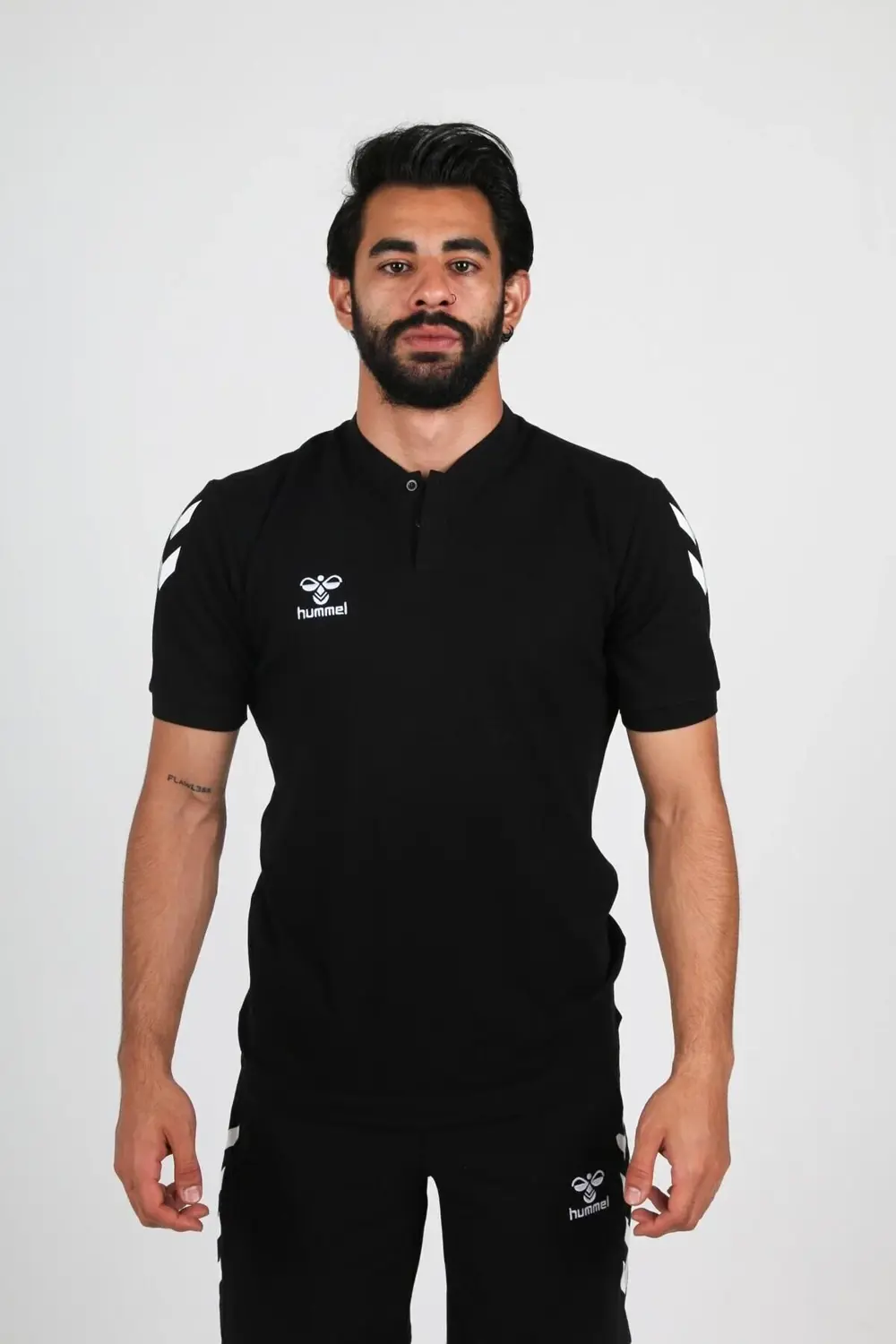 Armin Pamuklu Bebe Yaka Tişört Siyah