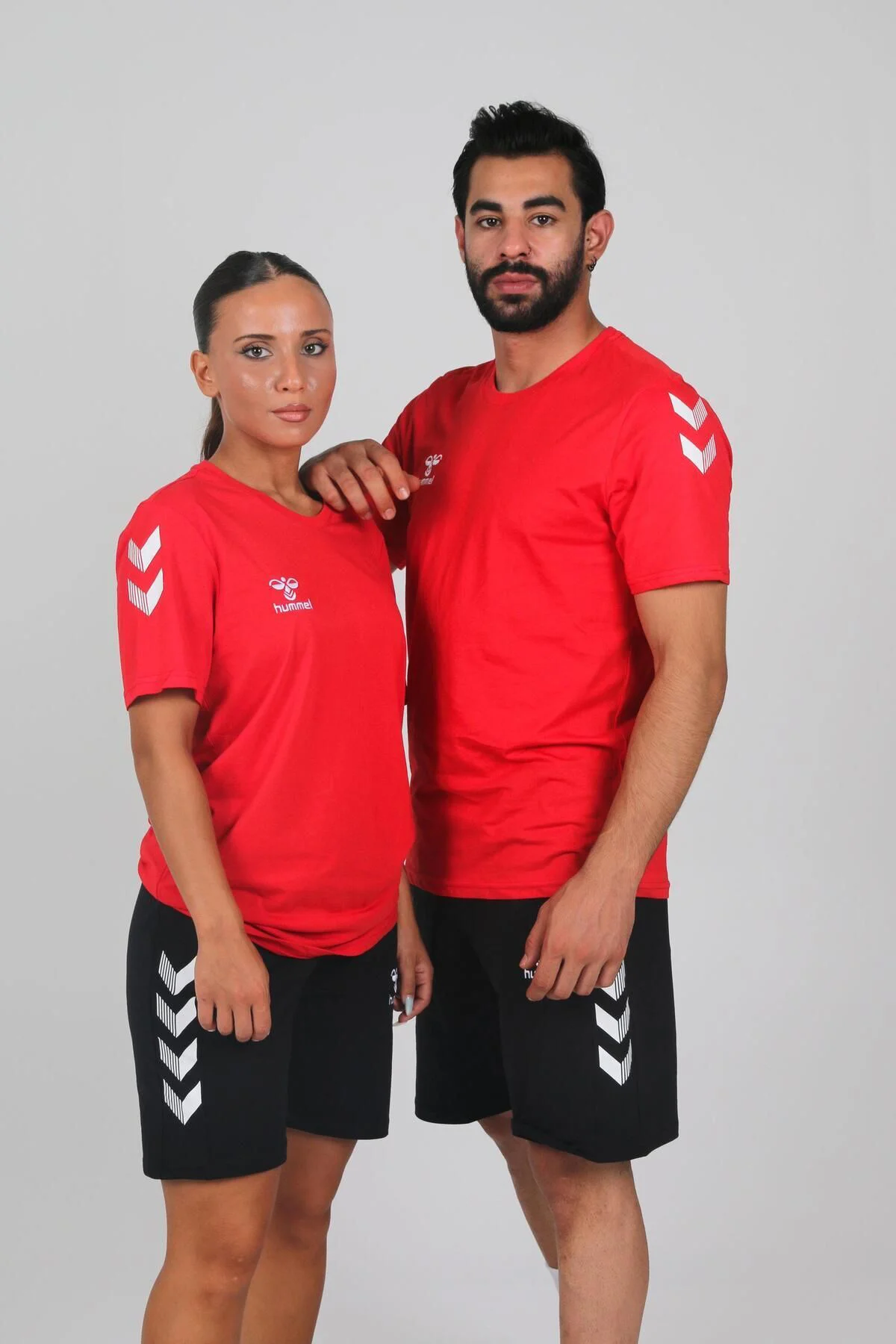 Armin Pamuklu Bisiklet Yaka Tişört Kırmızı