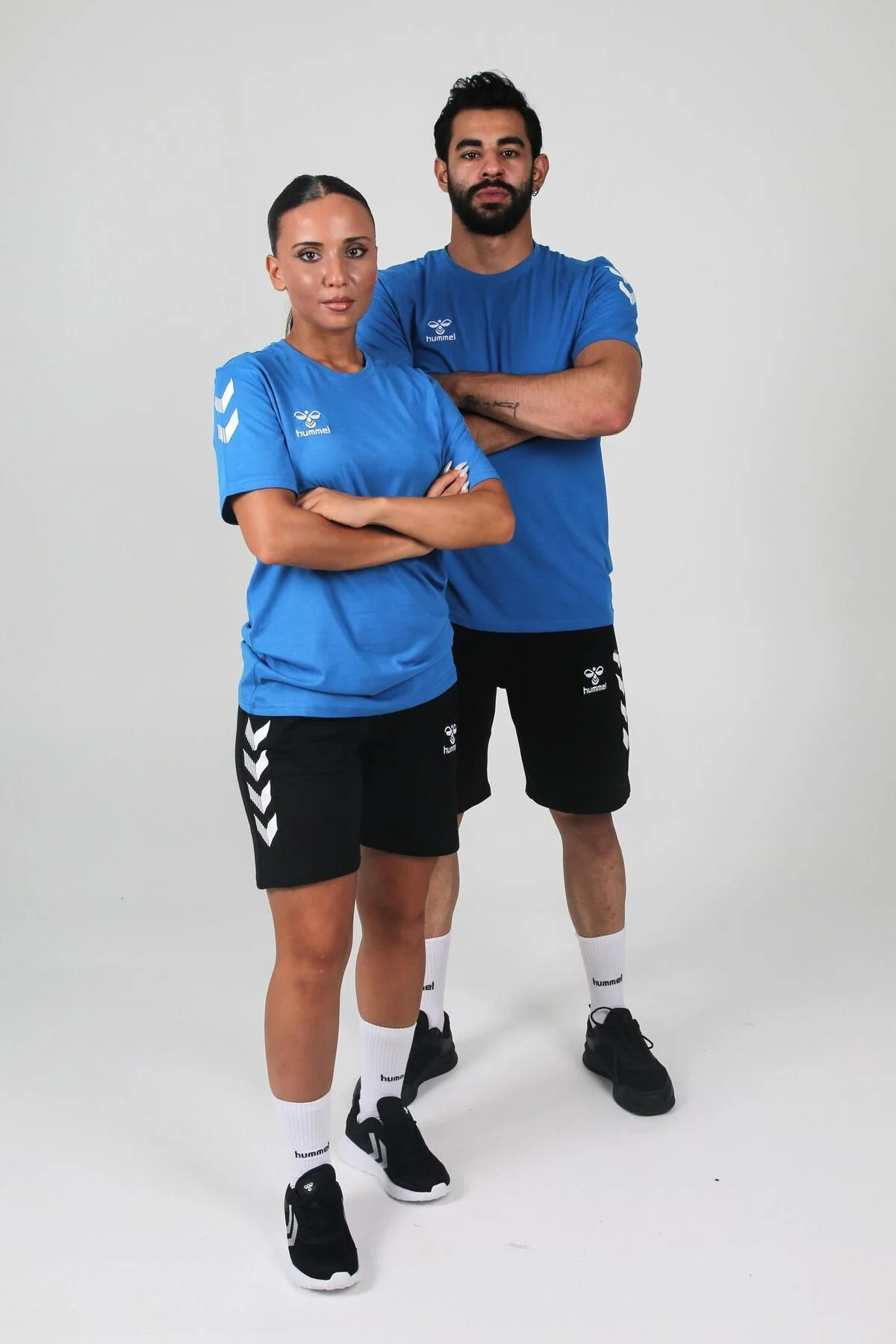 Armin Pamuklu Bisiklet Yaka Tişört Saks Mavi