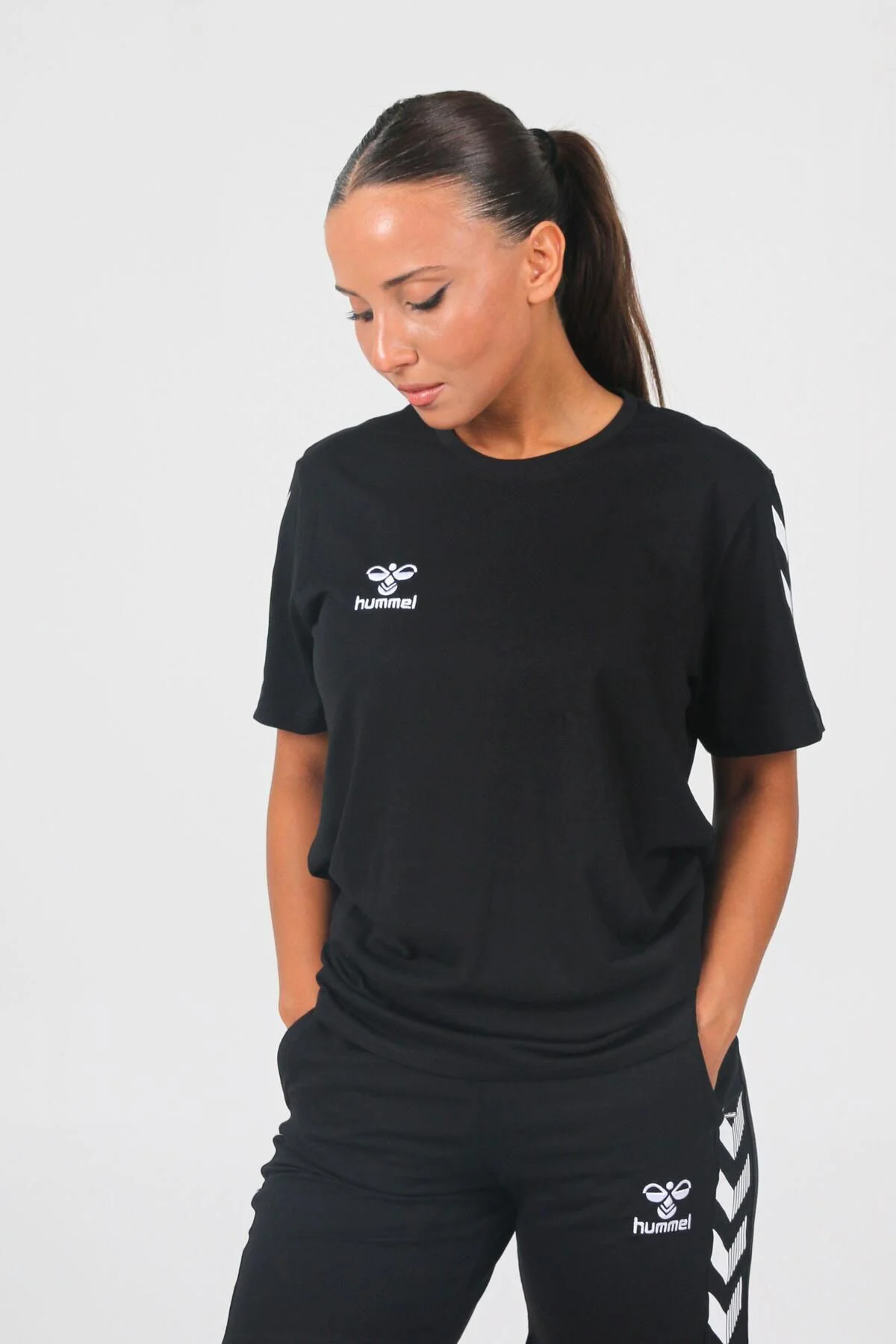 Armin Pamuklu Bisiklet Yaka Tişört Siyah