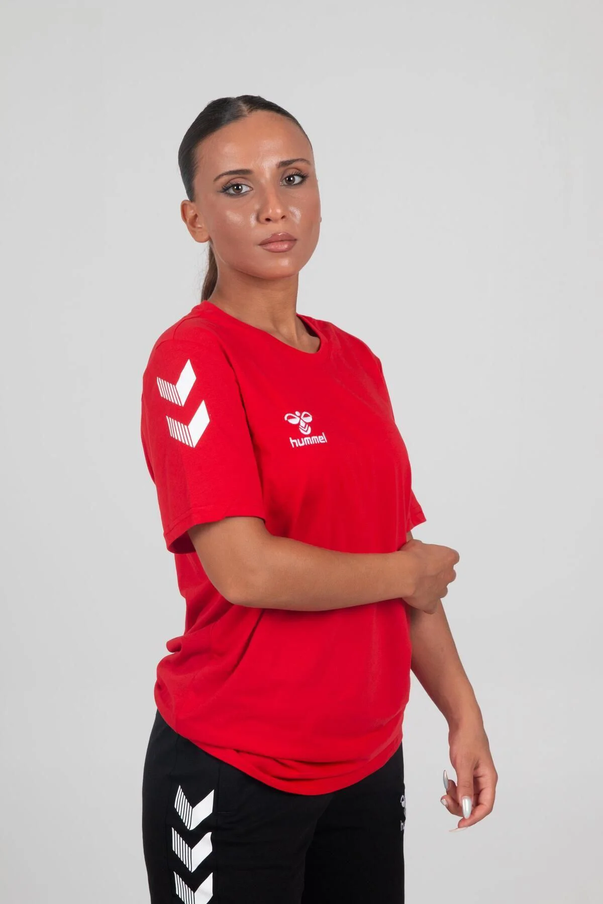 Armin Pamuklu Bisiklet Yaka Tişört Kırmızı