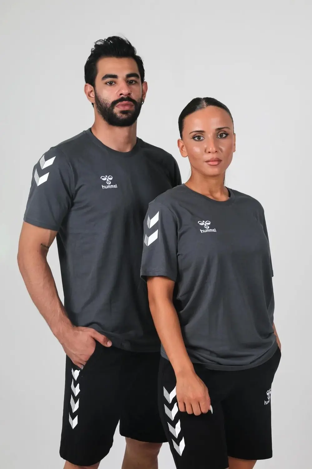 Armin Pamuklu Bisiklet Yaka Tişört Antrasit