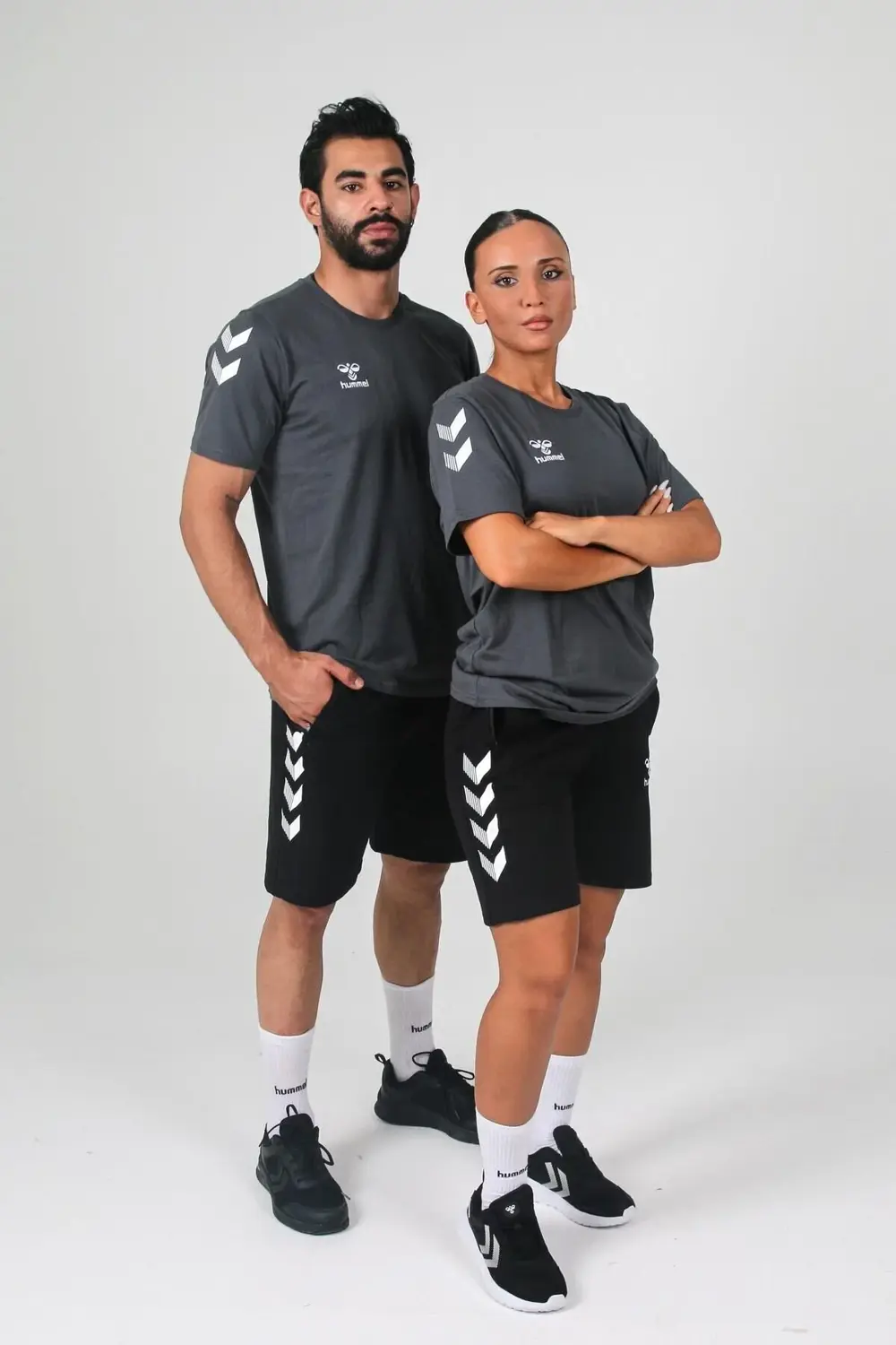 Armin Pamuklu Bisiklet Yaka Tişört Antrasit