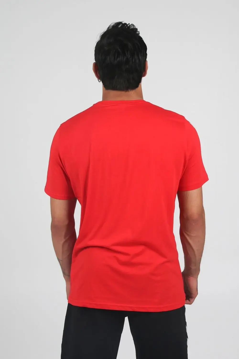 Armin Pamuklu Bisiklet Yaka Tişört Kırmızı