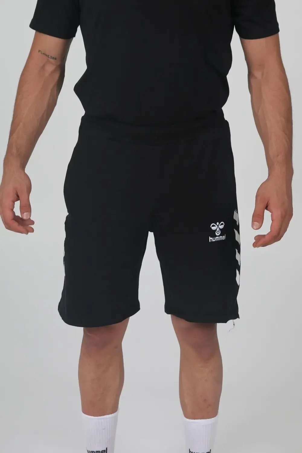 Armin Pamuklu Cepli Kamp Şortu Siyah